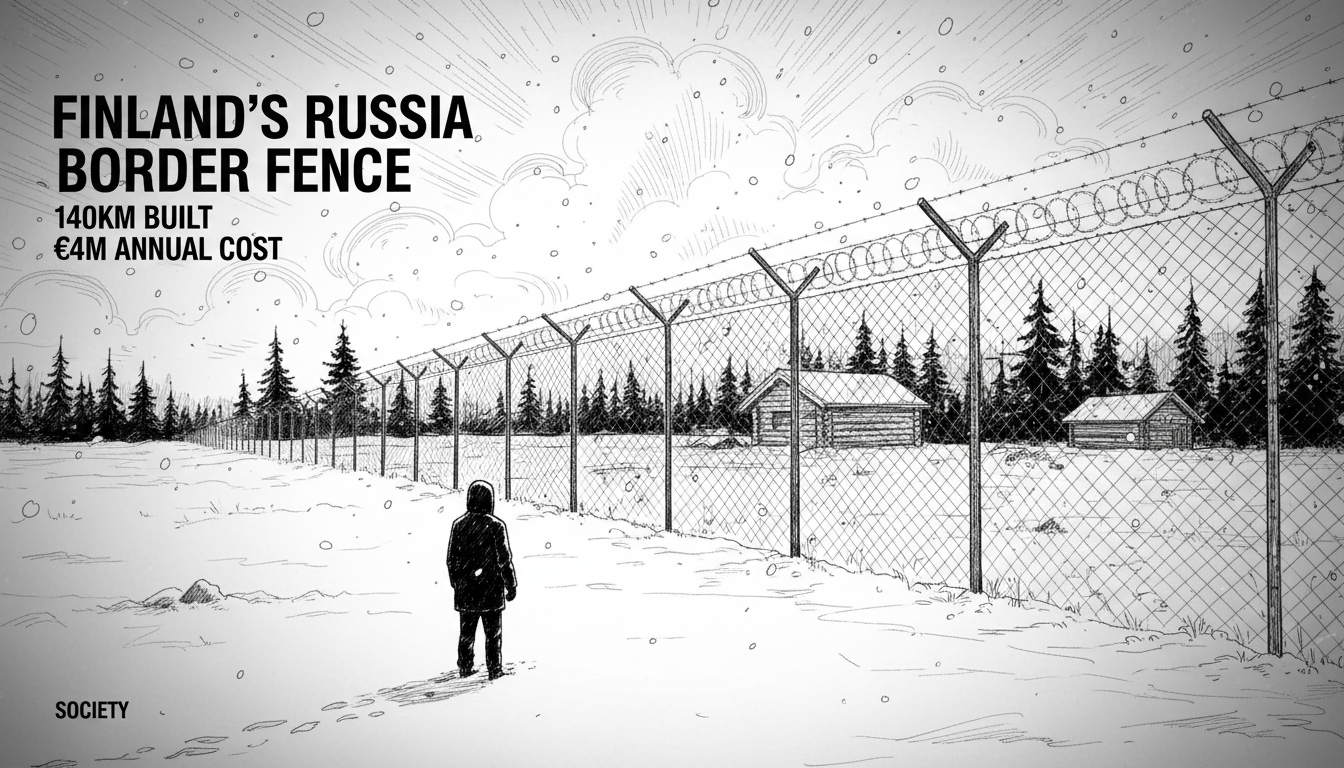 Finland's Russia Border Fence: 140km Built, €4M Annual Cost