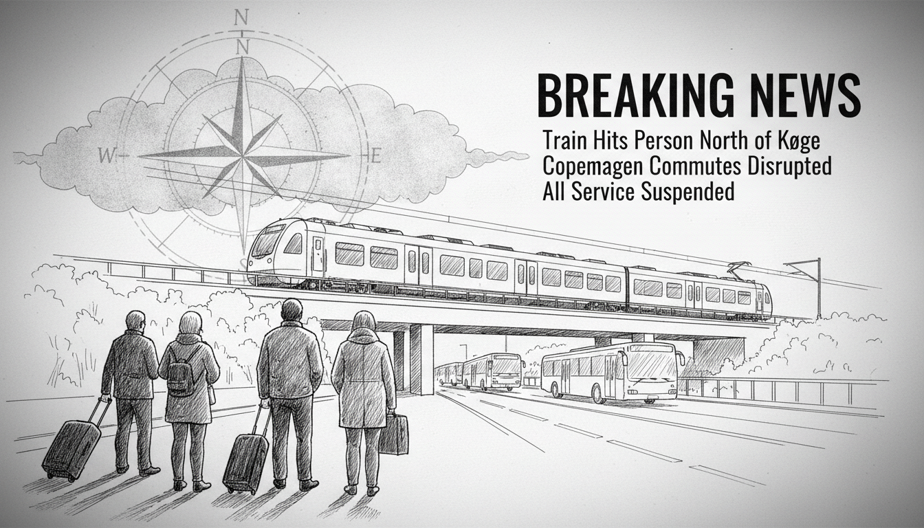 Train Hits Person North of Køge, Disrupting Copenhagen Commutes