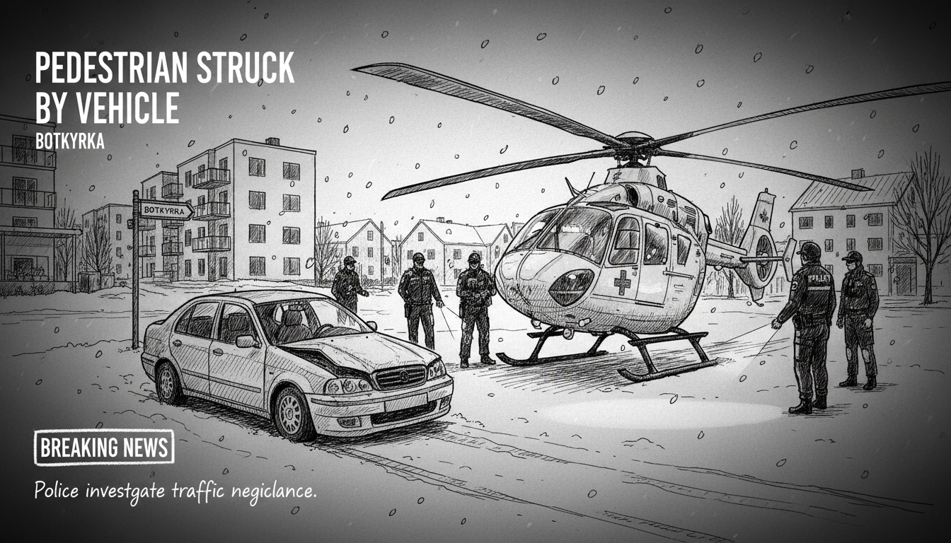 Pedestrian Struck by Vehicle in Botkyrka