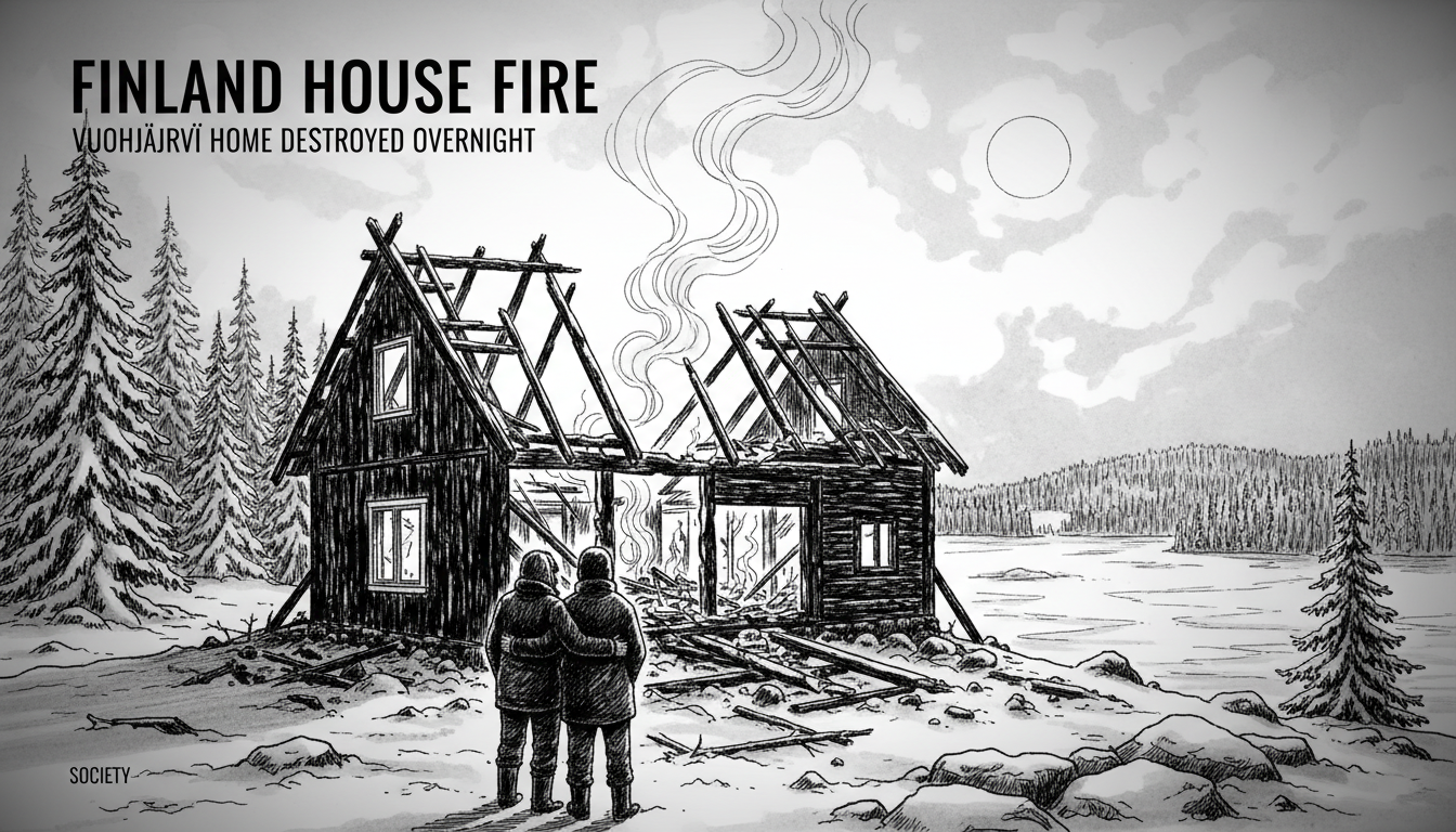 Finland House Fire: Vuohijärvi Home Destroyed Overnight