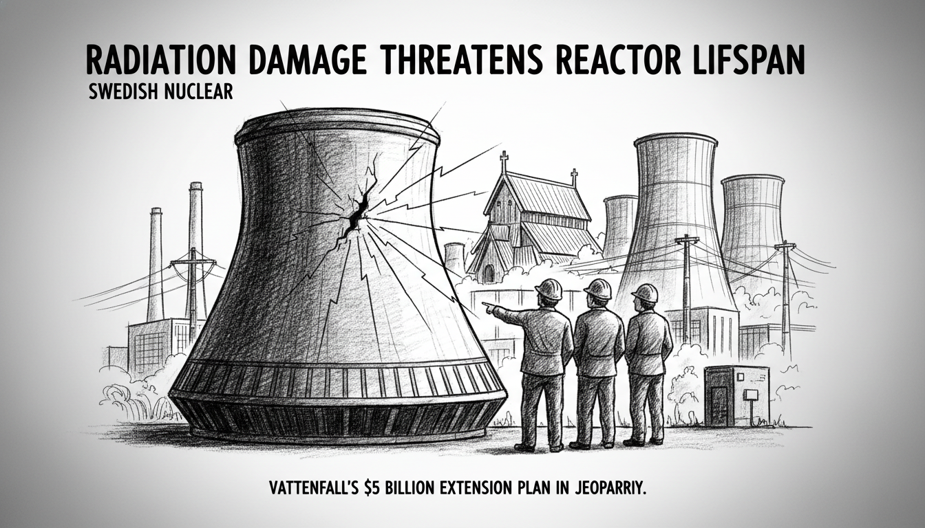 Radiation Damage Threatens Swedish Nuclear Reactor Lifespan