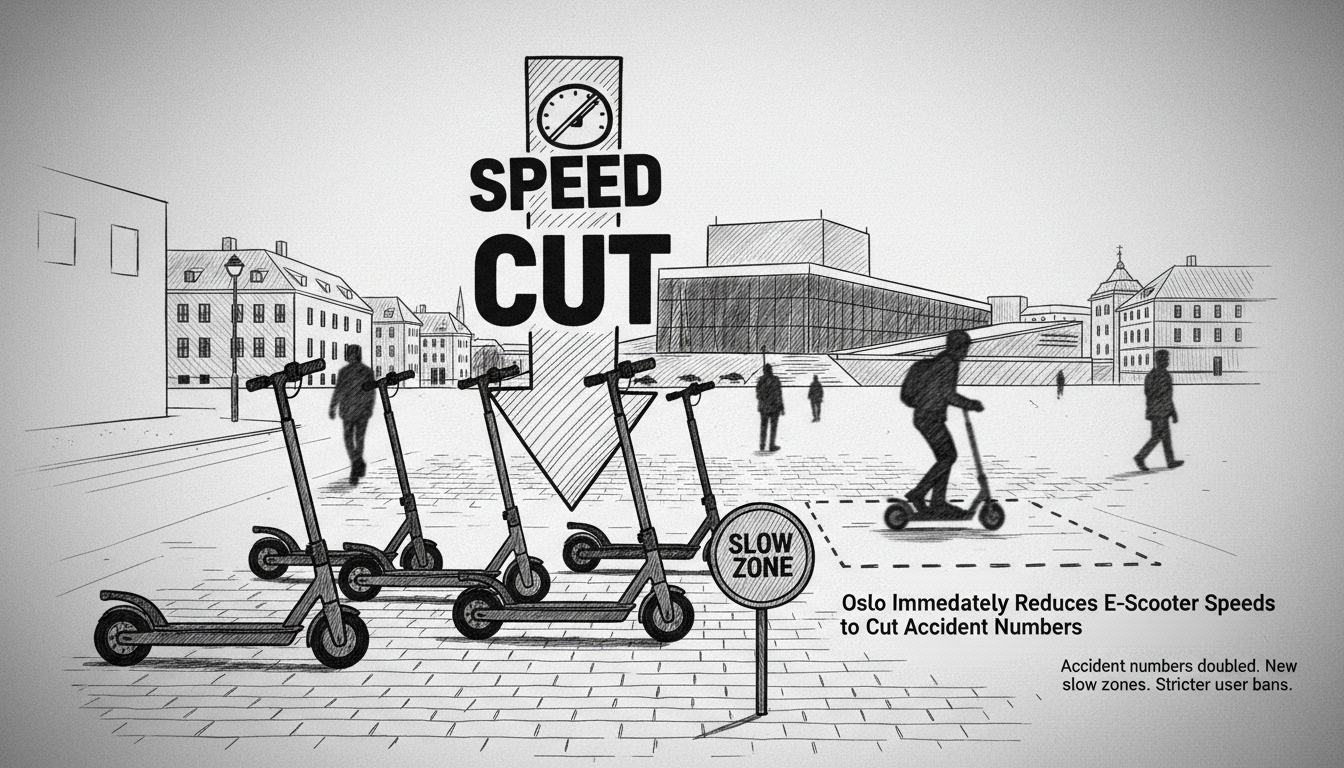 Oslo Immediately Reduces E-Scooter Speeds to Cut Accident Numbers