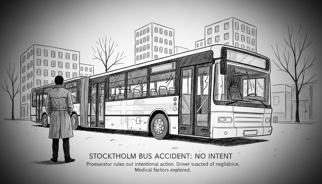 Prosecutor Rules Out Intent in Stockholm Bus Accident Investigation