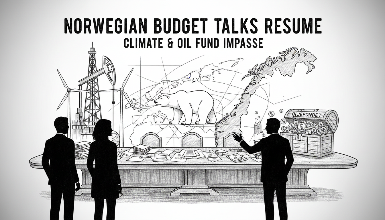 Norwegian Budget Talks Resume as Left-Wing Parties Seek Agreement