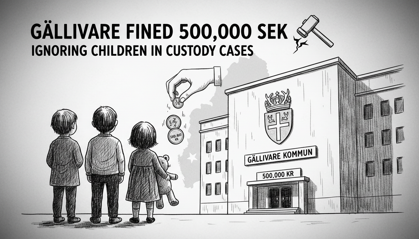 Gällivare Municipality Fined for Ignoring Children in Custody Cases
