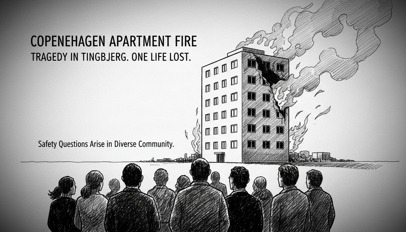 Copenhagen Apartment Fire Tragedy Claims One Life in Tingbjerg
