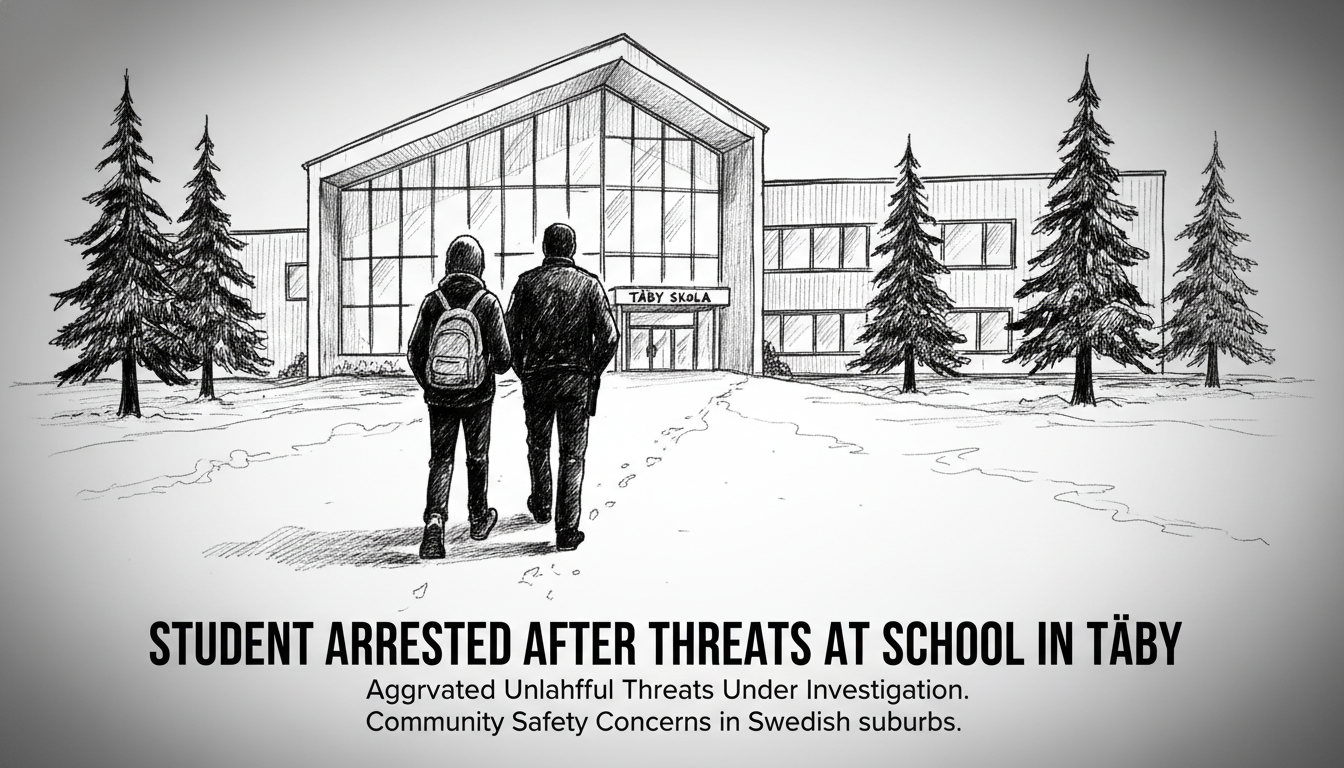 Student Arrested After Threats at School in Täby