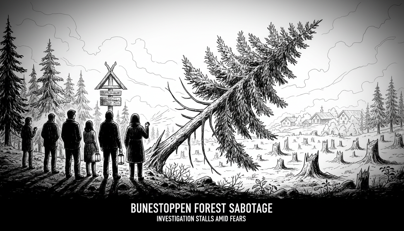 Norway Forest Sabotage Investigation Stalls as Community Fears Escalate