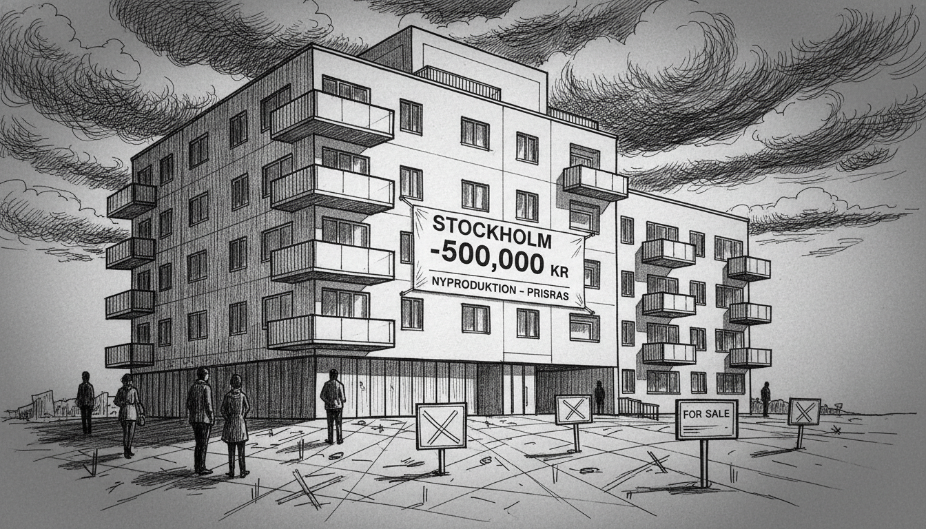 Stockholm Housing Market Stalls Despite Deep Discounts in New Developments