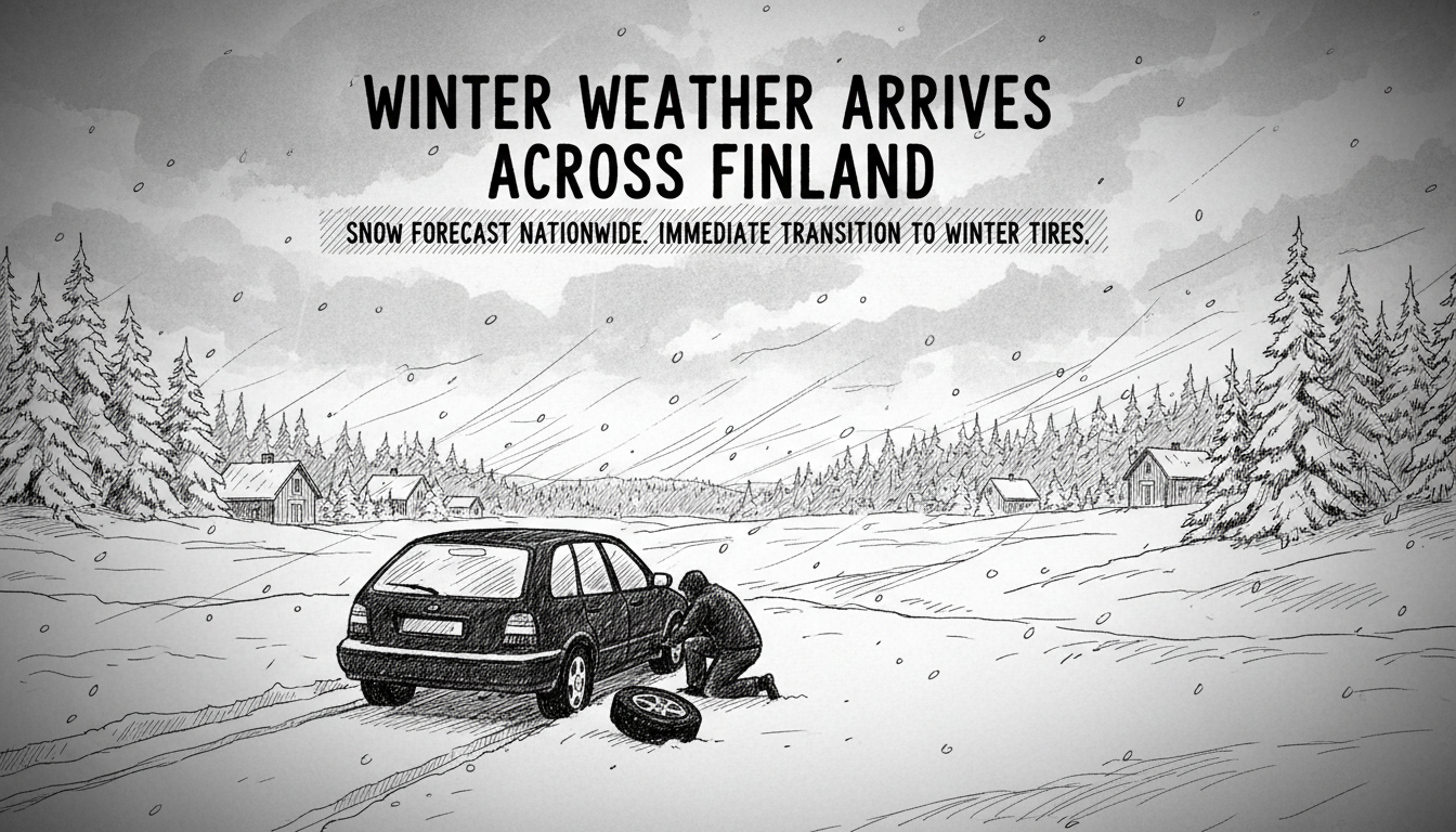 Winter Weather Arrives Across Finland with Snow Forecast Nationwide