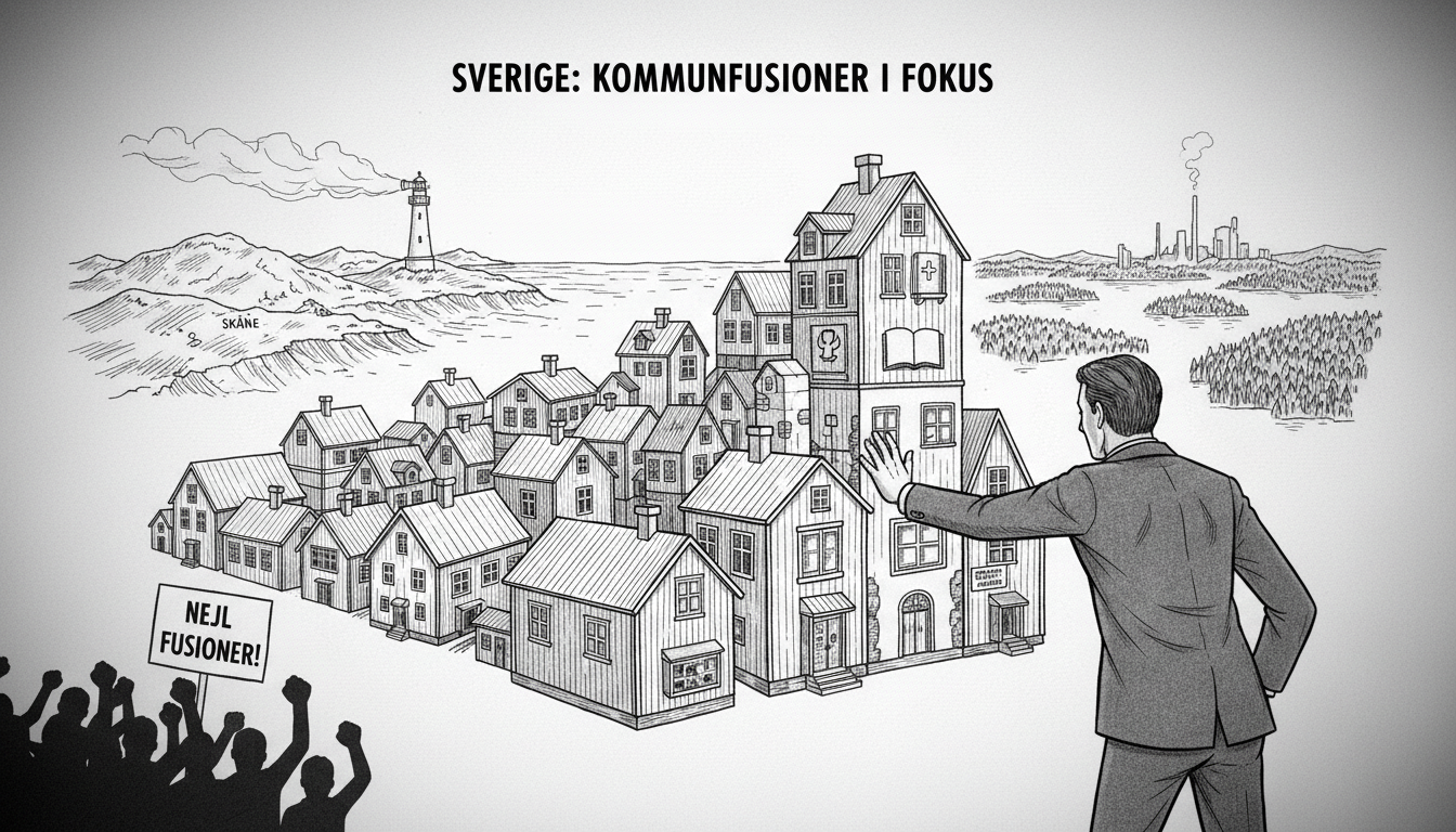 Minister Pushes for More Small Municipal Mergers in Sweden