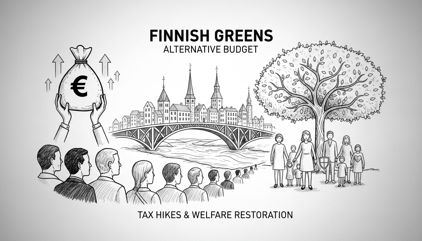Finnish Greens Propose Alternative Budget with Tax Hikes and Welfare Restoration