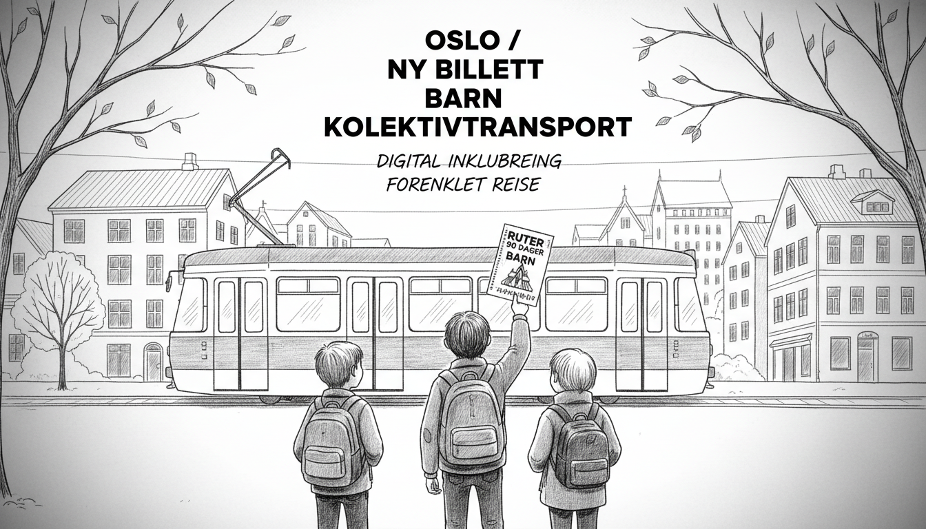 New 90-Day Public Transport Ticket for Children Tested in Oslo Region