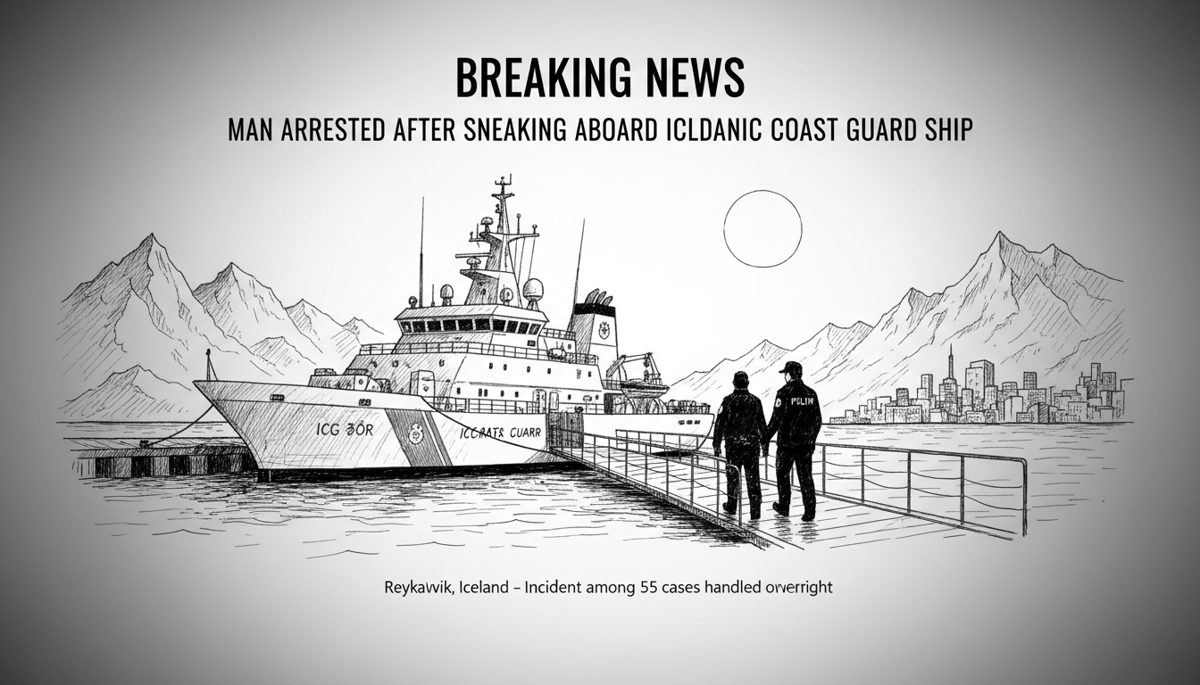 Man arrested after sneaking aboard Icelandic Coast Guard ship