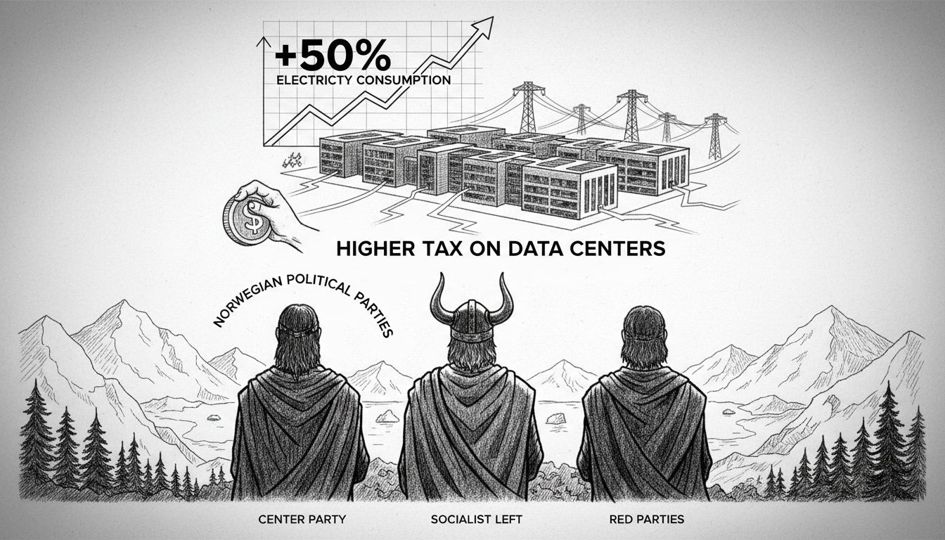 Norwegian Political Parties Push for Higher Electricity Tax on Data Centers