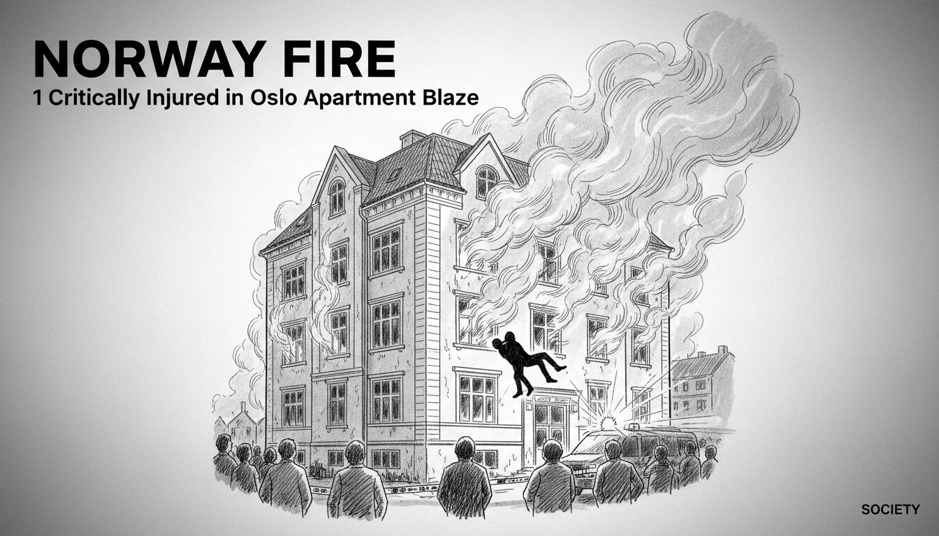 Norway Fire: 1 Critically Injured in Oslo Apartment Blaze