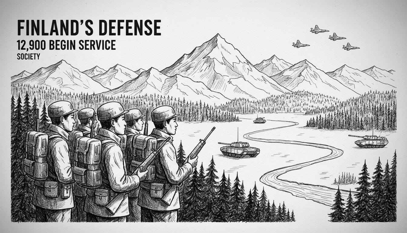 Finland's Defense: 12,900 Begin Service
