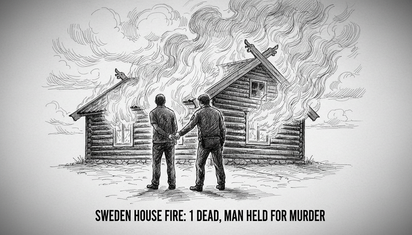 Sweden House Fire: 1 Dead, Man Held for Murder