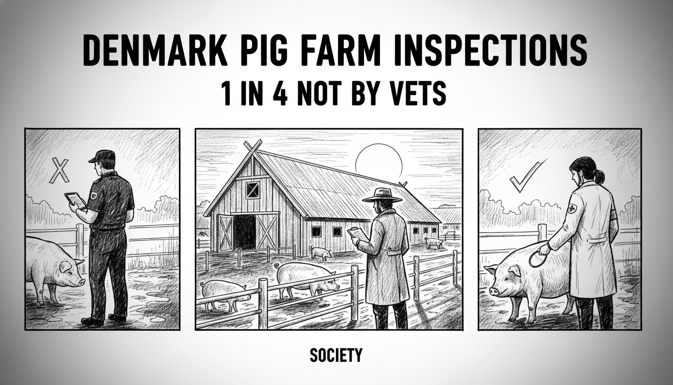 Denmark Pig Farm Inspections: 1 in 4 Not By Vets