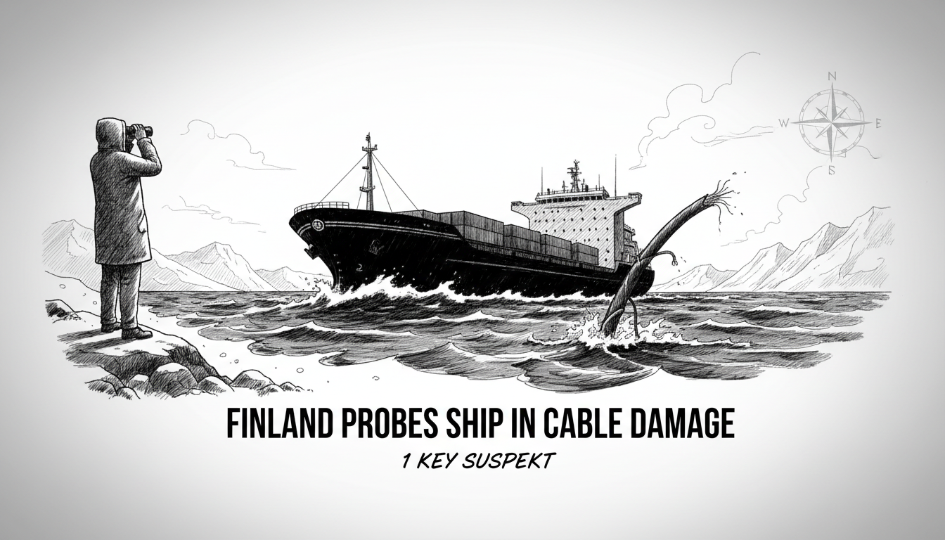 Finland Probes Ship in Cable Damage: 1 Key Suspect