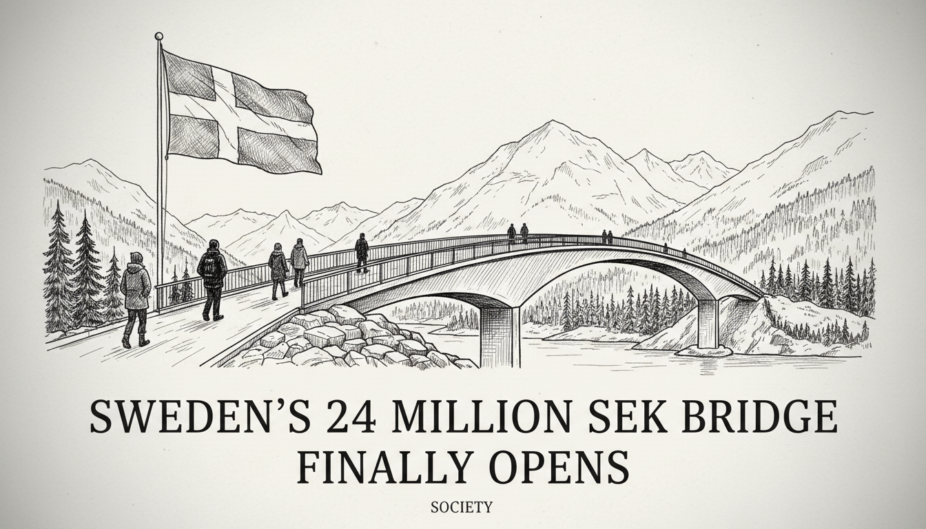 Sweden's 24 Million SEK Bridge Finally Opens