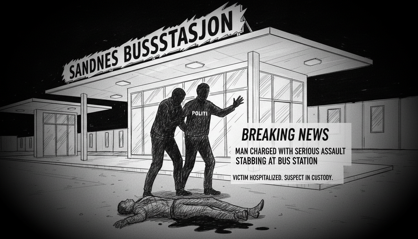 Man Charged with Serious Assault After Stabbing at Sandnes Bus Station