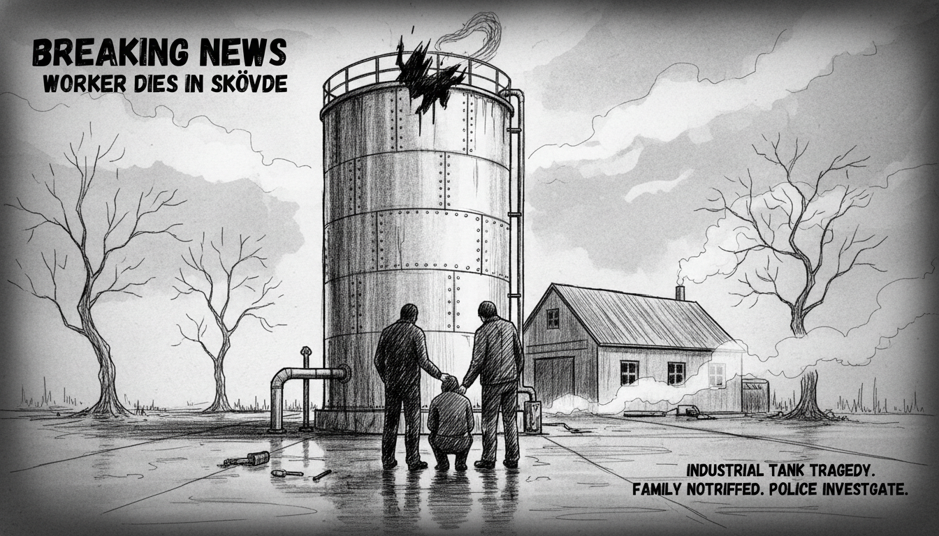 Worker Dies After Falling Into Industrial Tank in Skövde