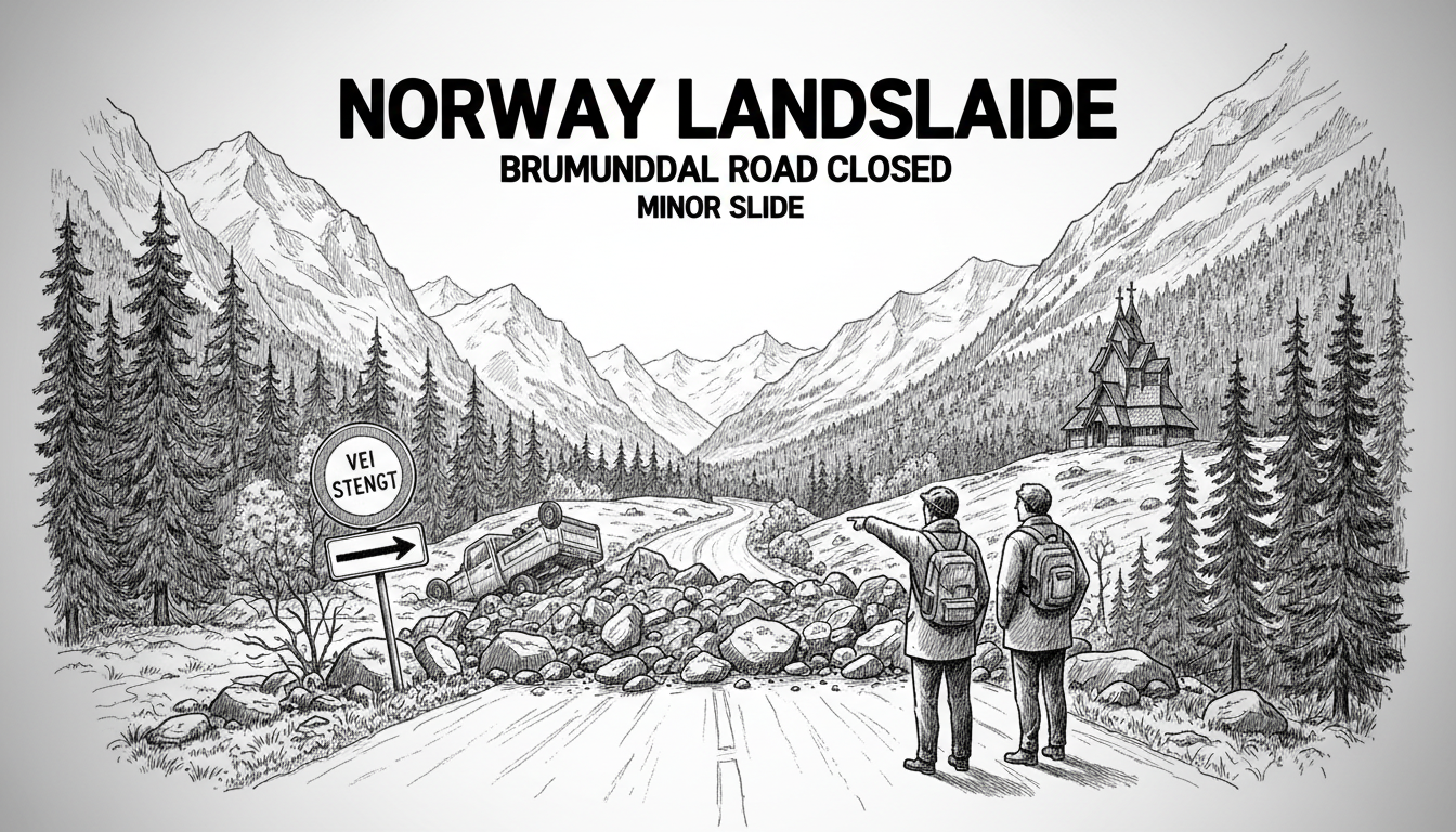 Norway Landslide: Brumunddal Road Closed After Minor Slide