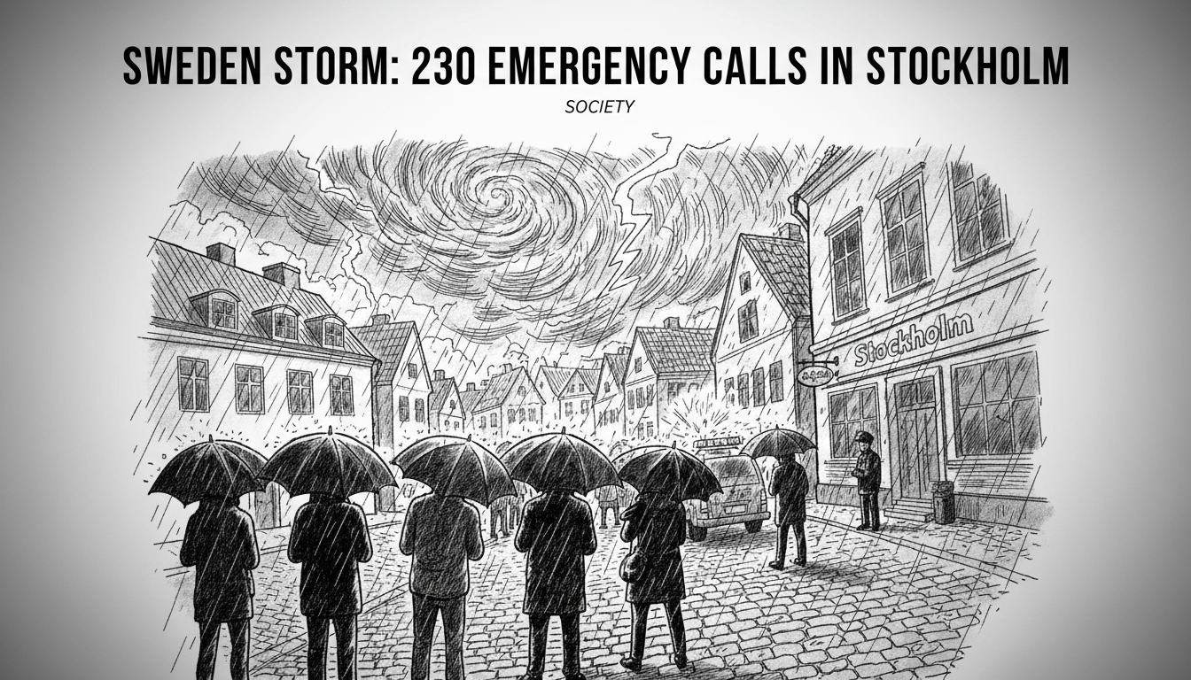 Sweden Storm: 230 Emergency Calls in Stockholm