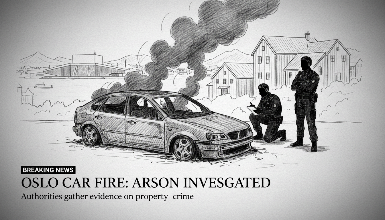 Car Fire in Oslo Investigated as Potential Arson