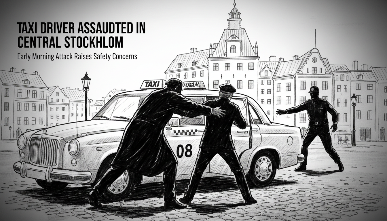 Taxi Driver Assaulted in Central Stockholm