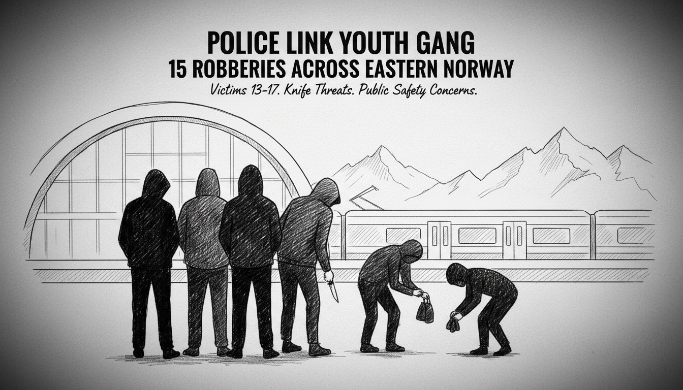 Police Link Youth Gang to 15 Robberies Across Eastern Norway
