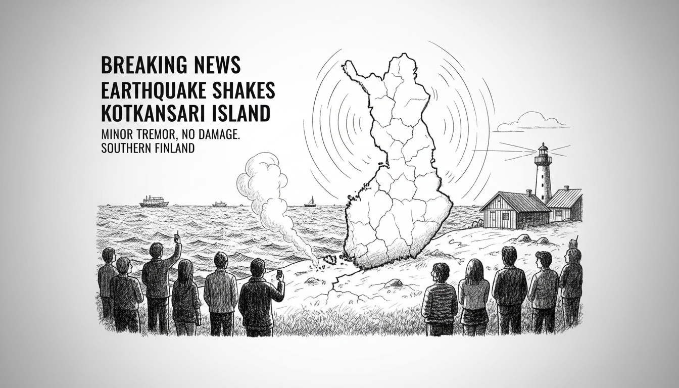 Earthquake Shakes Kotkansaari Island in Southern Finland