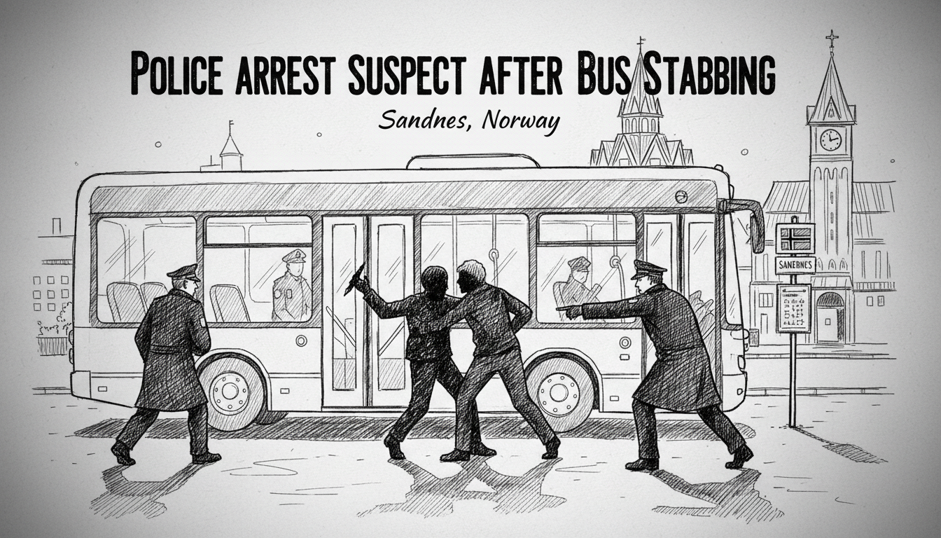 Police arrest suspect after bus stabbing in Sandnes