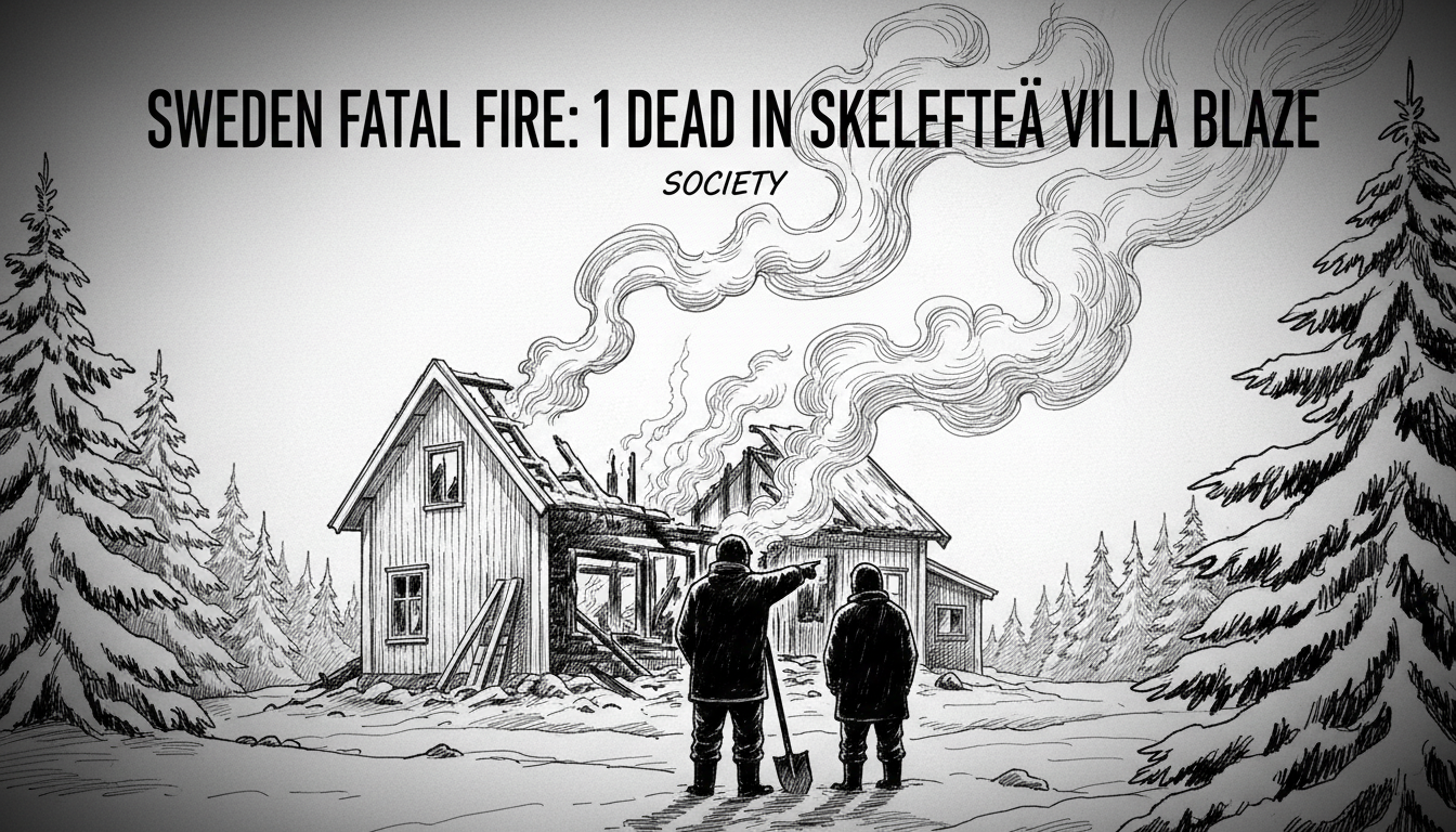 Sweden Fatal Fire: 1 Dead in Skellefteå Villa Blaze