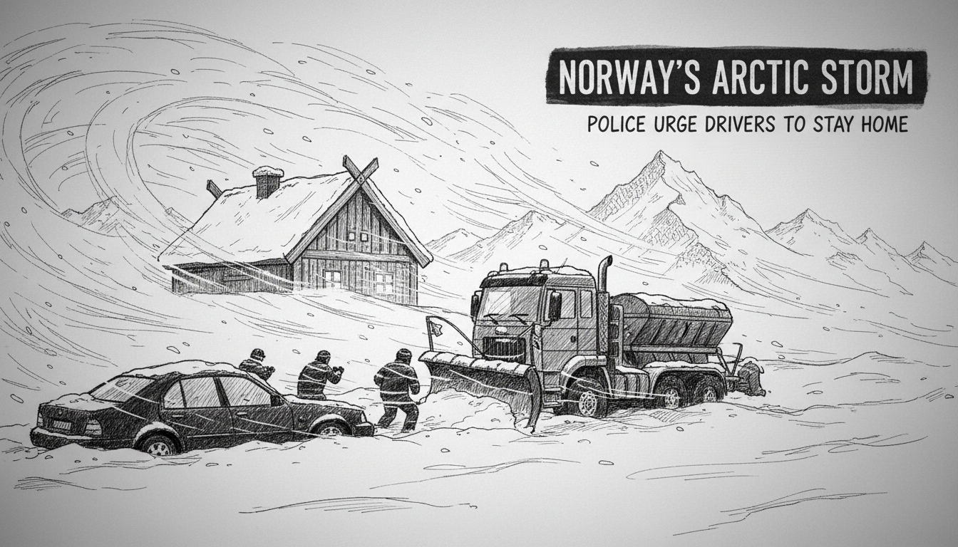 Norway's Arctic Storm: Police Urge Drivers to Stay Home