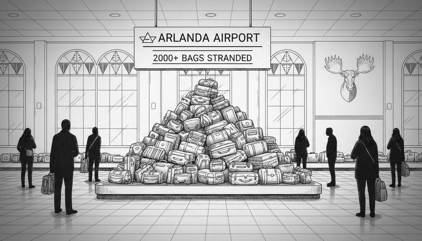 Sweden Air Travel: 2,000+ Bags Stranded at Arlanda