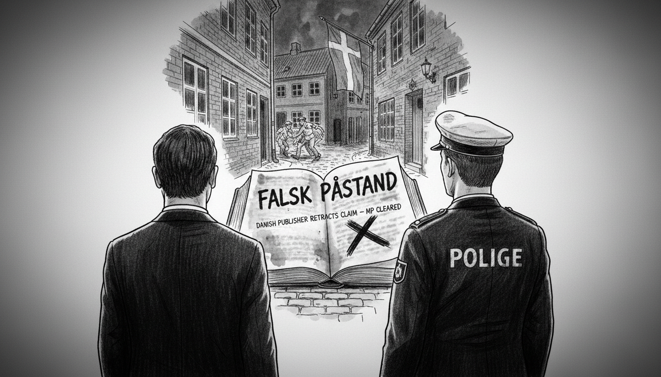 Danish Publisher Admits False Claim Linking MP to Police Assault