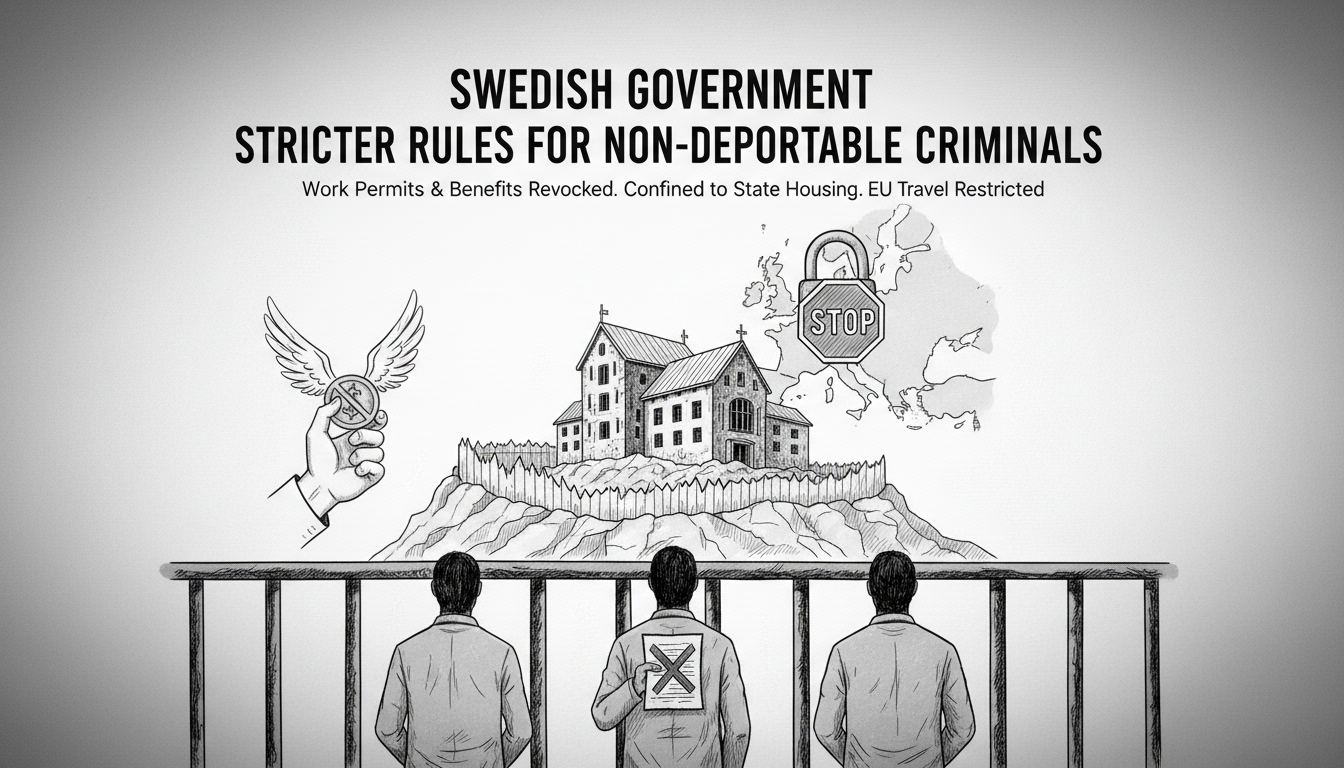 Swedish Government Proposes Stricter Rules for Non-Deportable Criminals