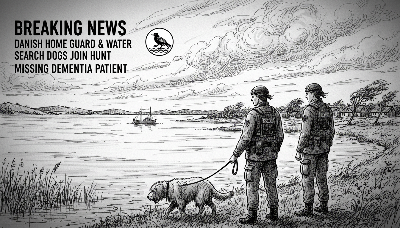 Danish Home Guard and Water Search Dogs Join Hunt for Missing Dementia Patient