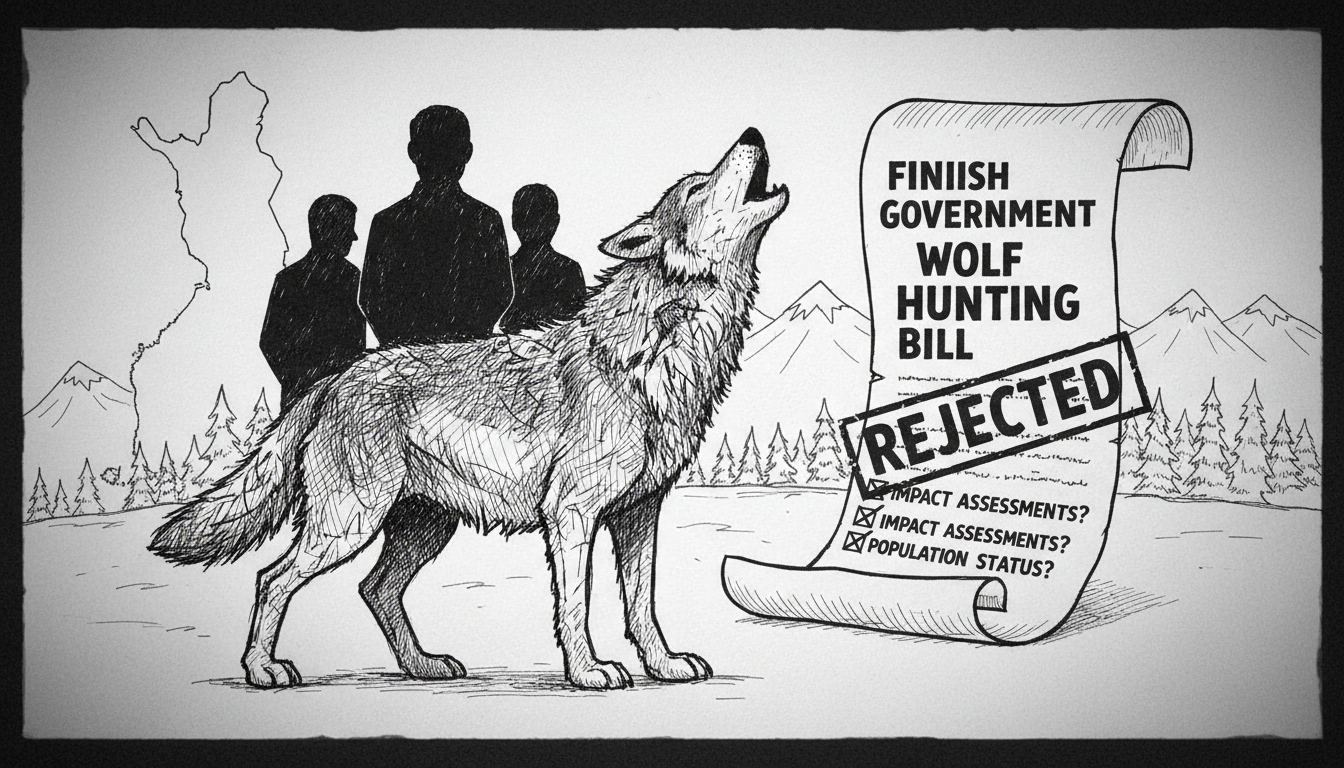 Finnish Government Wolf Hunting Bill Receives Worst-Ever Legislative Rating