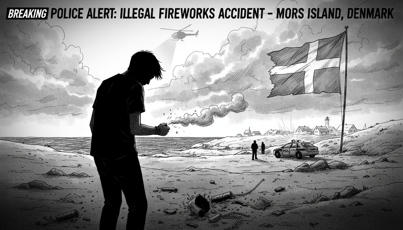 Police Warn After Illegal Fireworks Accident on Danish Island