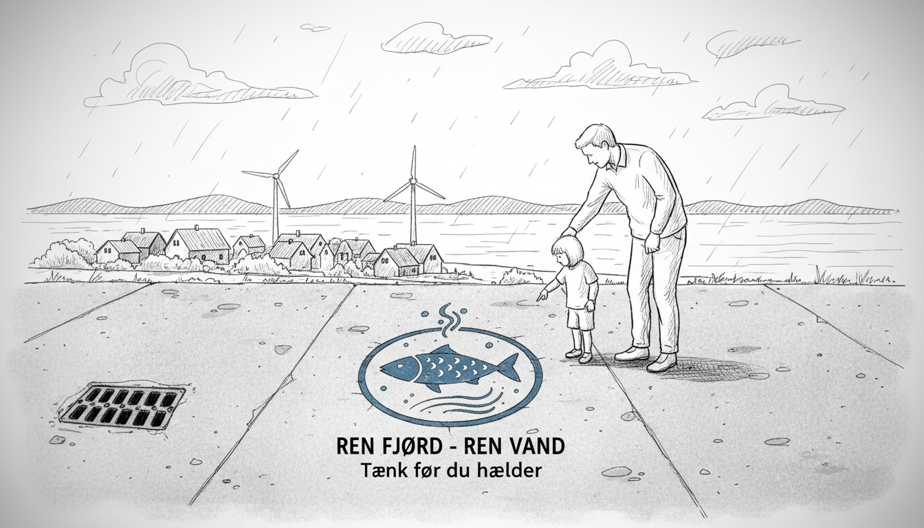 Blue Fish Markings Combat Pollution in Danish Storm Drains