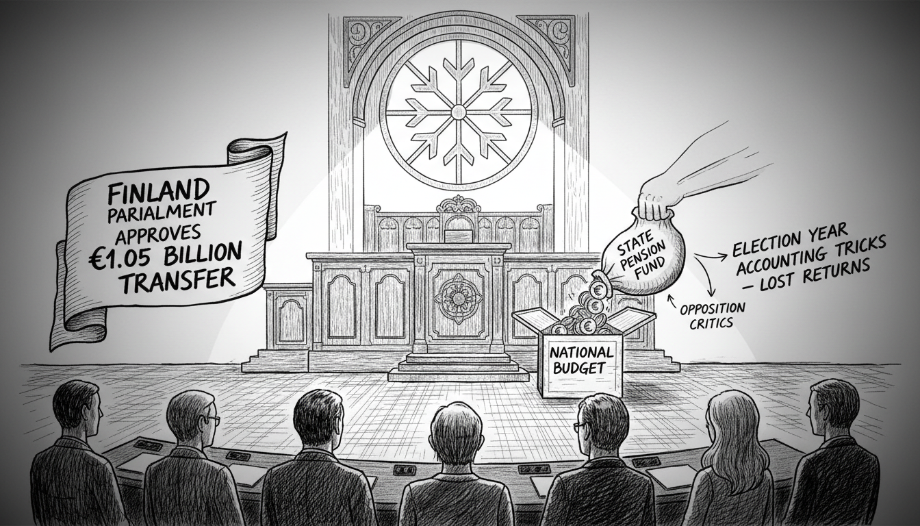 Finland Parliament Approves Billion Euro Pension Fund Transfer Amid Opposition Criticism