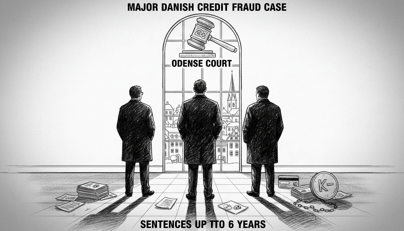 Odense Court Sentences Three in Major Danish Credit Fraud Case