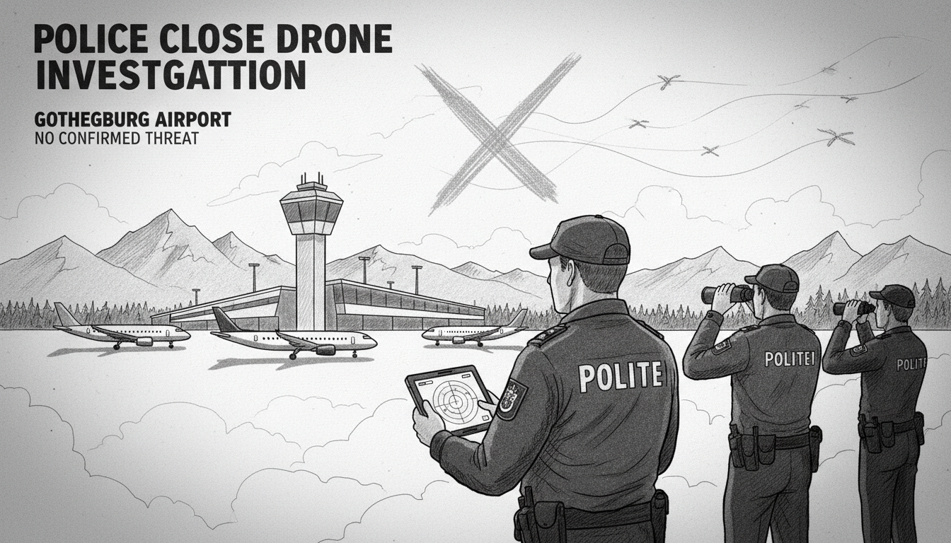 Police Close Drone Investigation at Gothenburg Airport