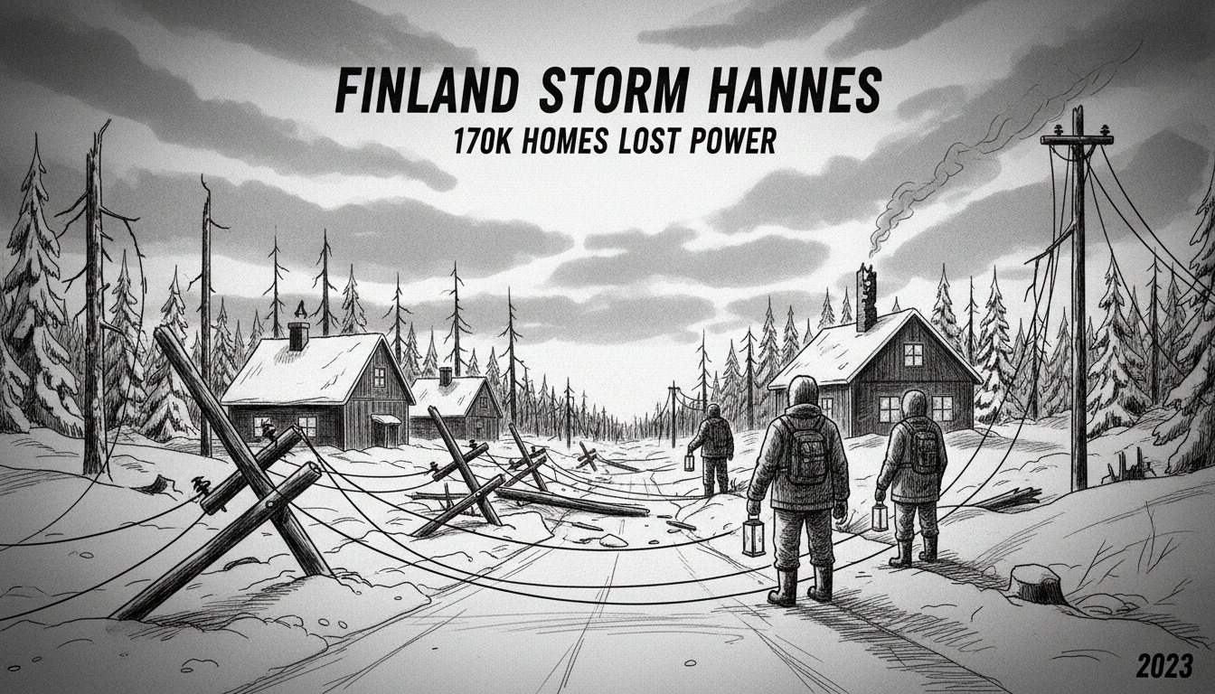 Finland Storm Hannes: 170k Homes Lost Power in 2023