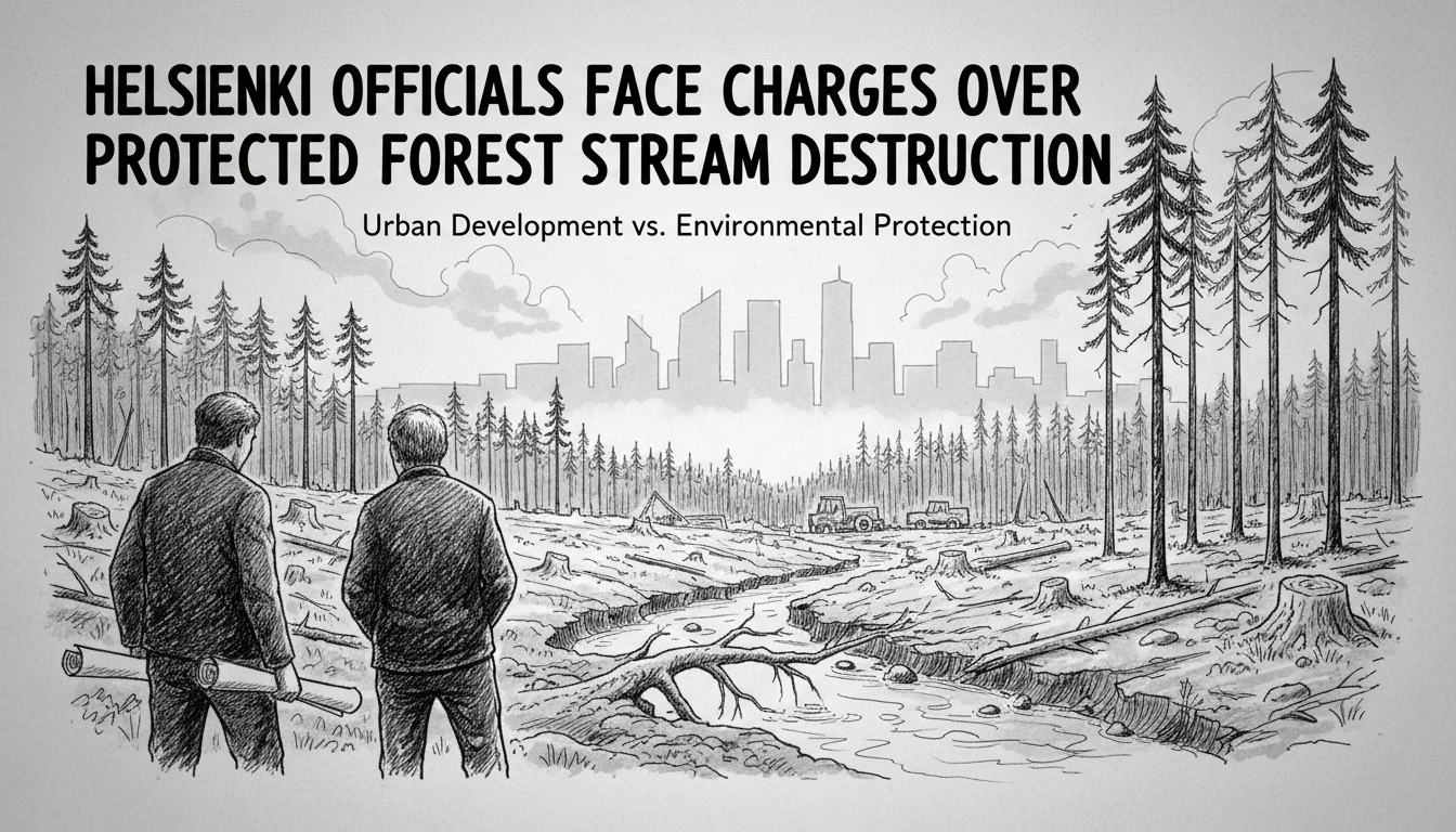 Helsinki Officials Face Charges Over Destruction of Protected Forest Stream