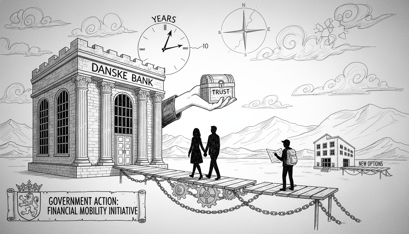 Danish Consumers Stay Loyal to Banks Longer Than Partners, Prompting Government Action