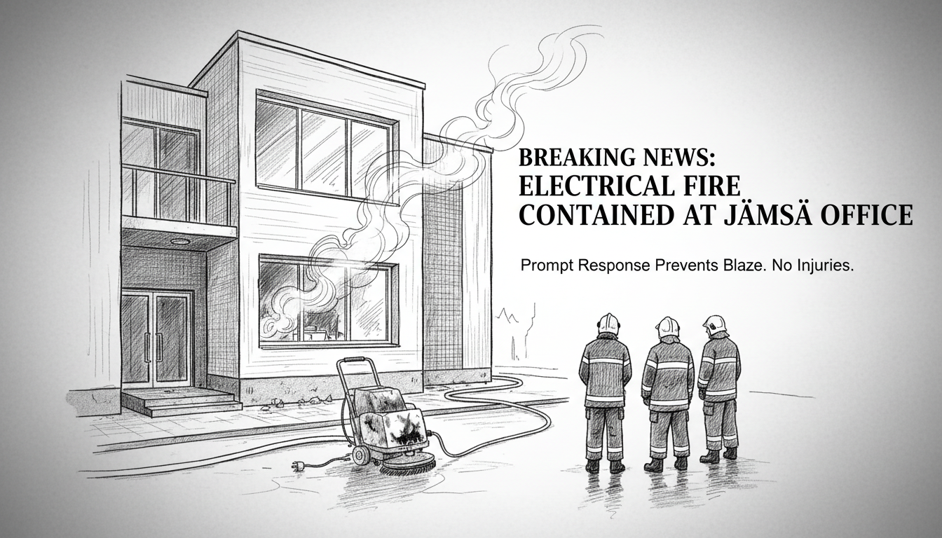 Electrical Fire Contained at Jämsä Office Building